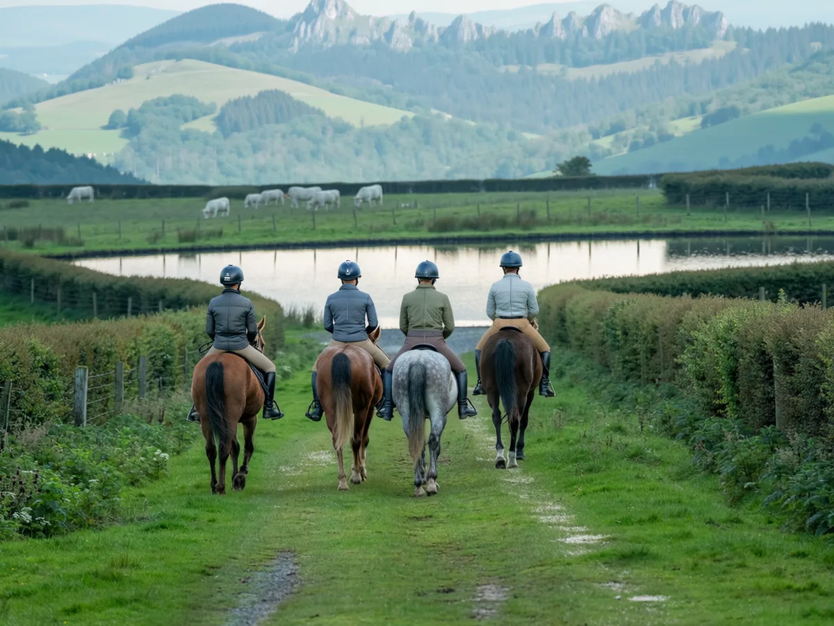 Balade à cheval dans la Loire, autour de Saint-Maurice-en-Gourgois
