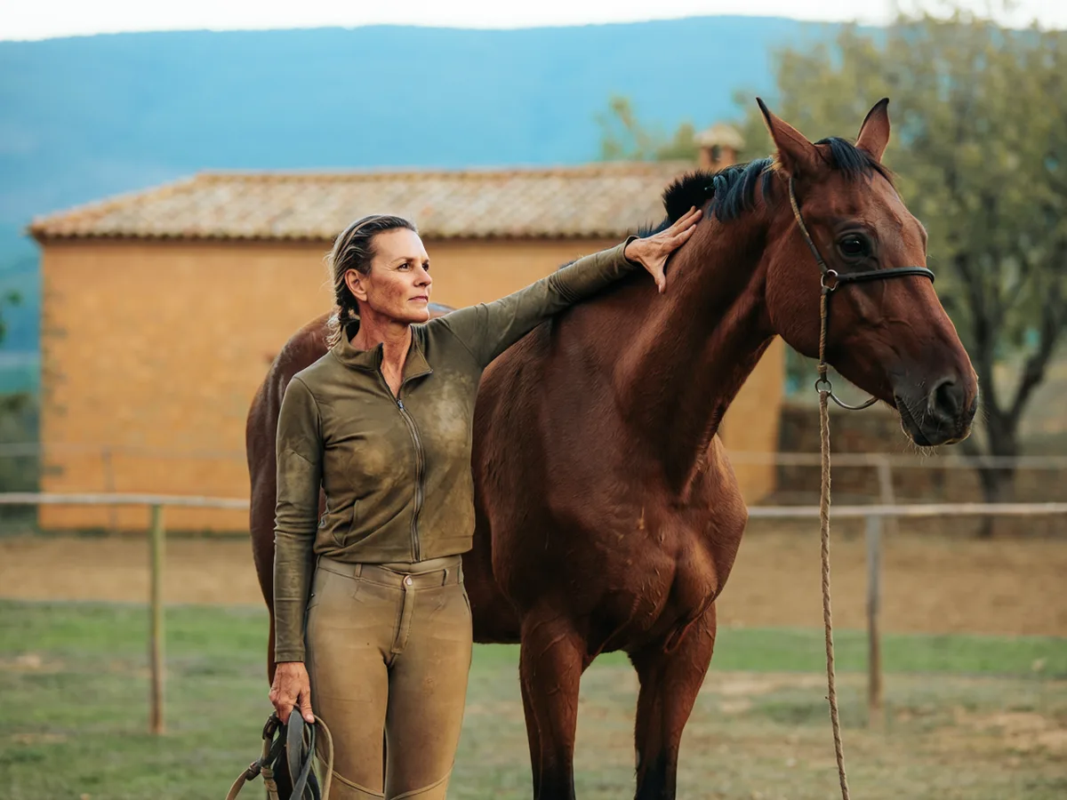 Cours d'équitation à Saint-Maurice-en-Gourgois, Loire