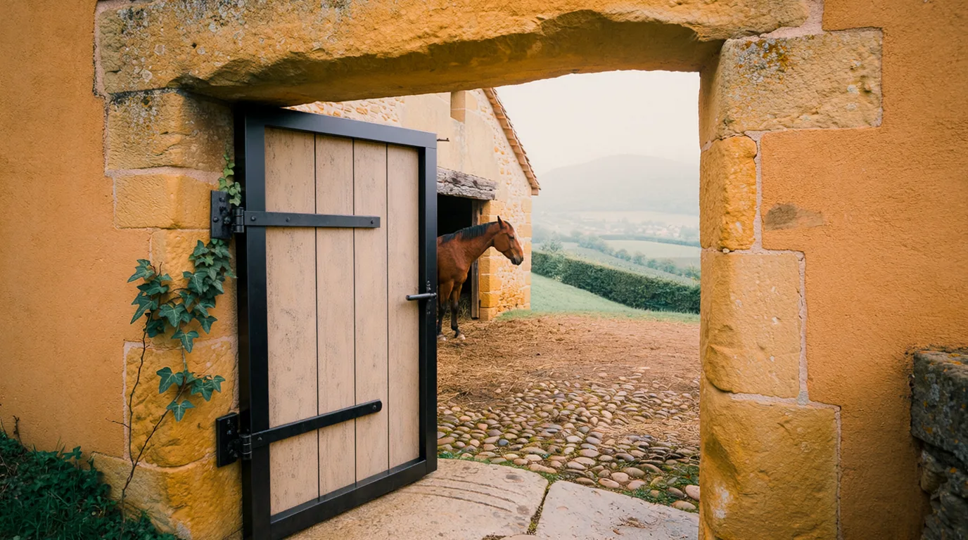 Entrée, Equi'M, centre équestre à Saint-Maurice-en-Gourgois