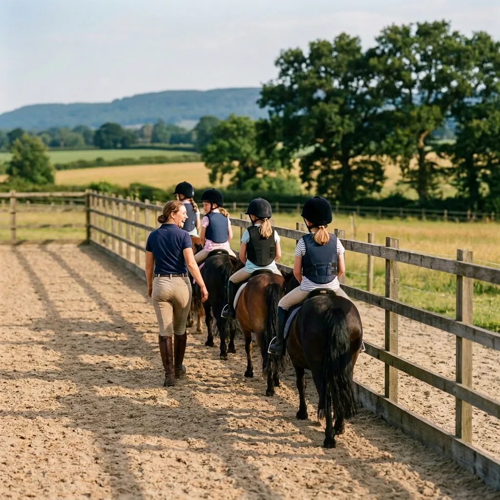 Cours de poney à Saint-Maurice-en-Gourgois, Loire